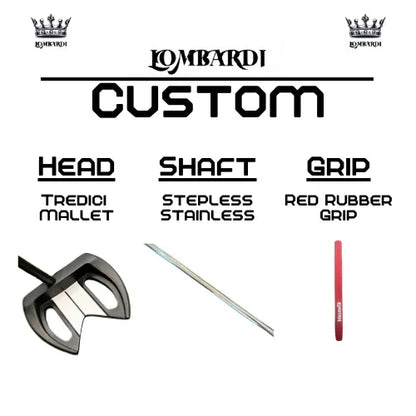 Lombardi Golf Custom Black Tredici Mallet Golf Putter - GOLF LEAGUE