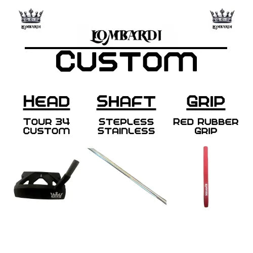 Lombardi Golf Custom Black Tour 34 Mallet Golf Putter - GOLF LEAGUE