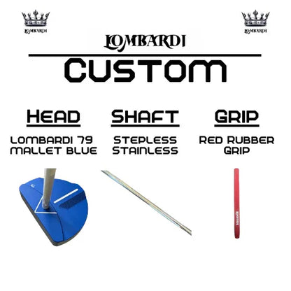 Lombardi Golf Custom Blue 79 Mallet Golf Putter - GOLF LEAGUE