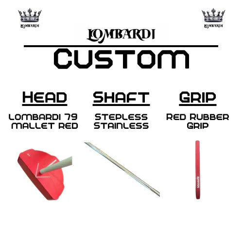 Lombardi Golf Custom Red 79 Mallet Golf Putter - GOLF LEAGUE