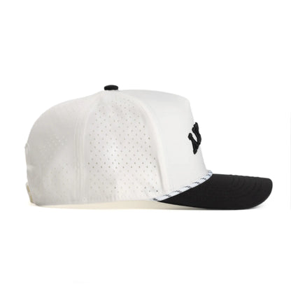White & Black Upside Down Hat