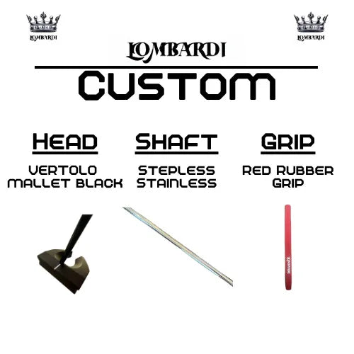 Lombardi Golf Custom Black Vertolo Mallet Golf Putter - GOLF LEAGUE