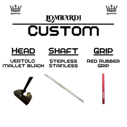 Lombardi Golf Custom Black Vertolo Mallet Golf Putter - GOLF LEAGUE