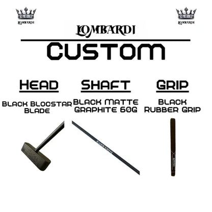 Lombardi Golf Custom Black Blocstar Blade Golf Putter - GOLF LEAGUE