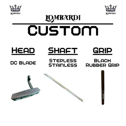 Lombardi Golf Custom Silver DC Blade Golf Putter - GOLF LEAGUE