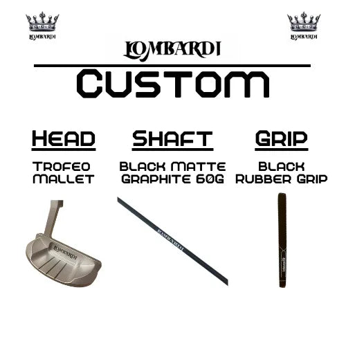 Lombardi Golf Custom Silver Trofeo Mallet Golf Putter - GOLF LEAGUE
