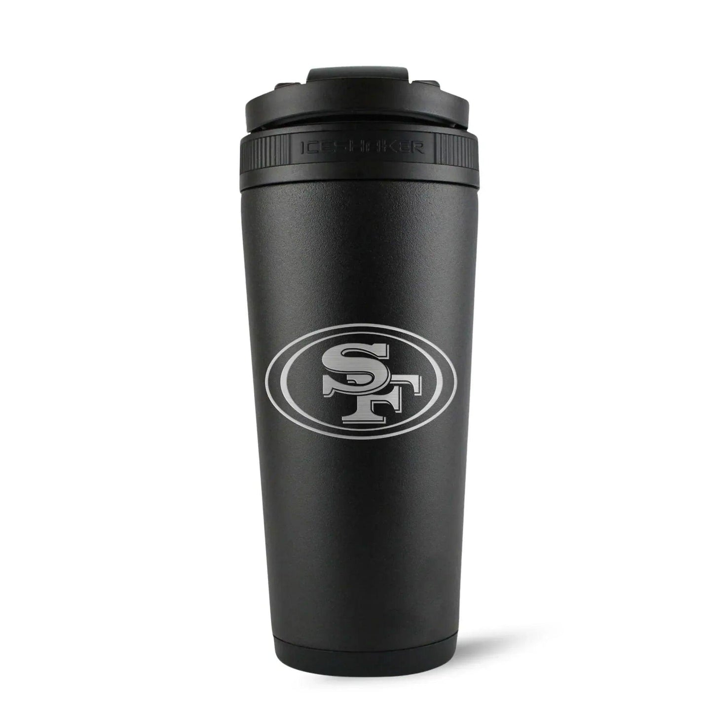 26BLACK-C_NFL_26ozIceShaker_SanFrancisco49ers_Black_Back_Shadow - GOLF LEAGUE