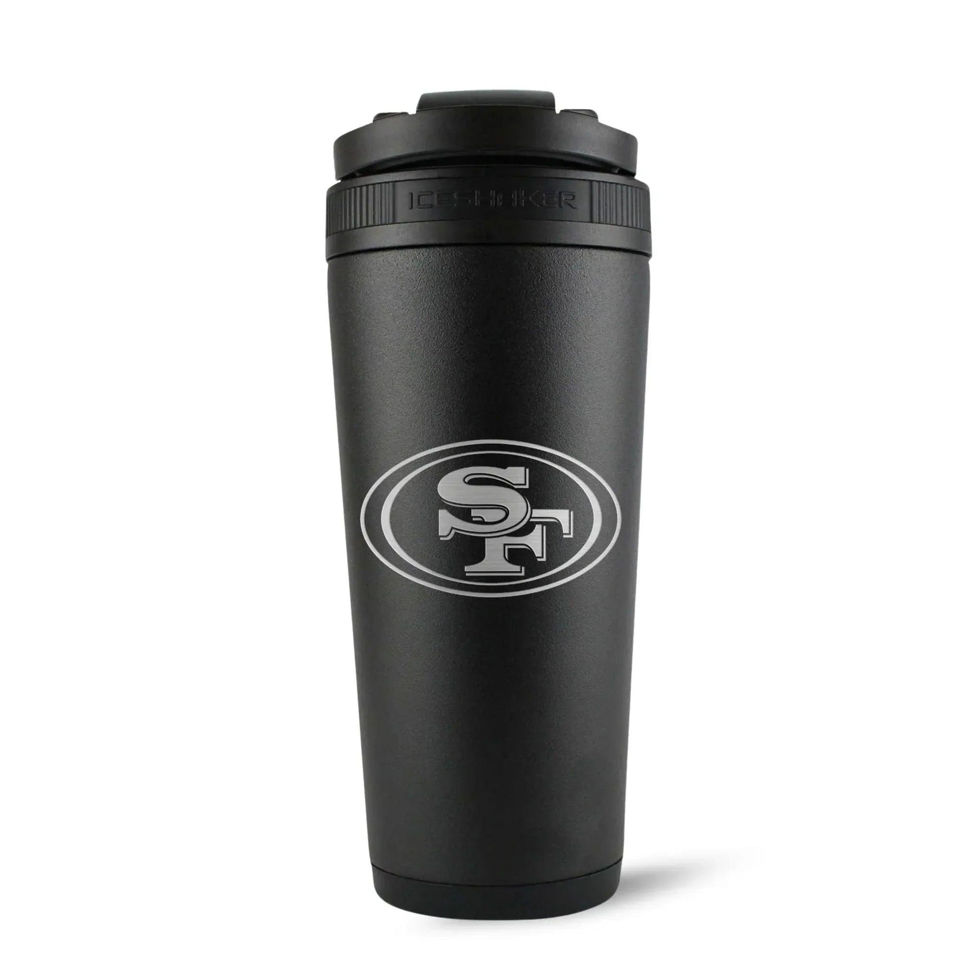 26BLACK-C_NFL_26ozIceShaker_SanFrancisco49ers_Black_Back_Shadow - GOLF LEAGUE
