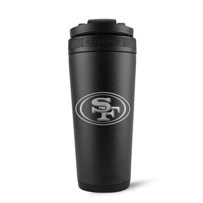 26BLACK-C_NFL_26ozIceShaker_SanFrancisco49ers_Black_Back_Shadow - GOLF LEAGUE