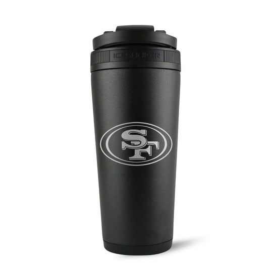 26BLACK-C_NFL_26ozIceShaker_SanFrancisco49ers_Black_Back_Shadow - GOLF LEAGUE