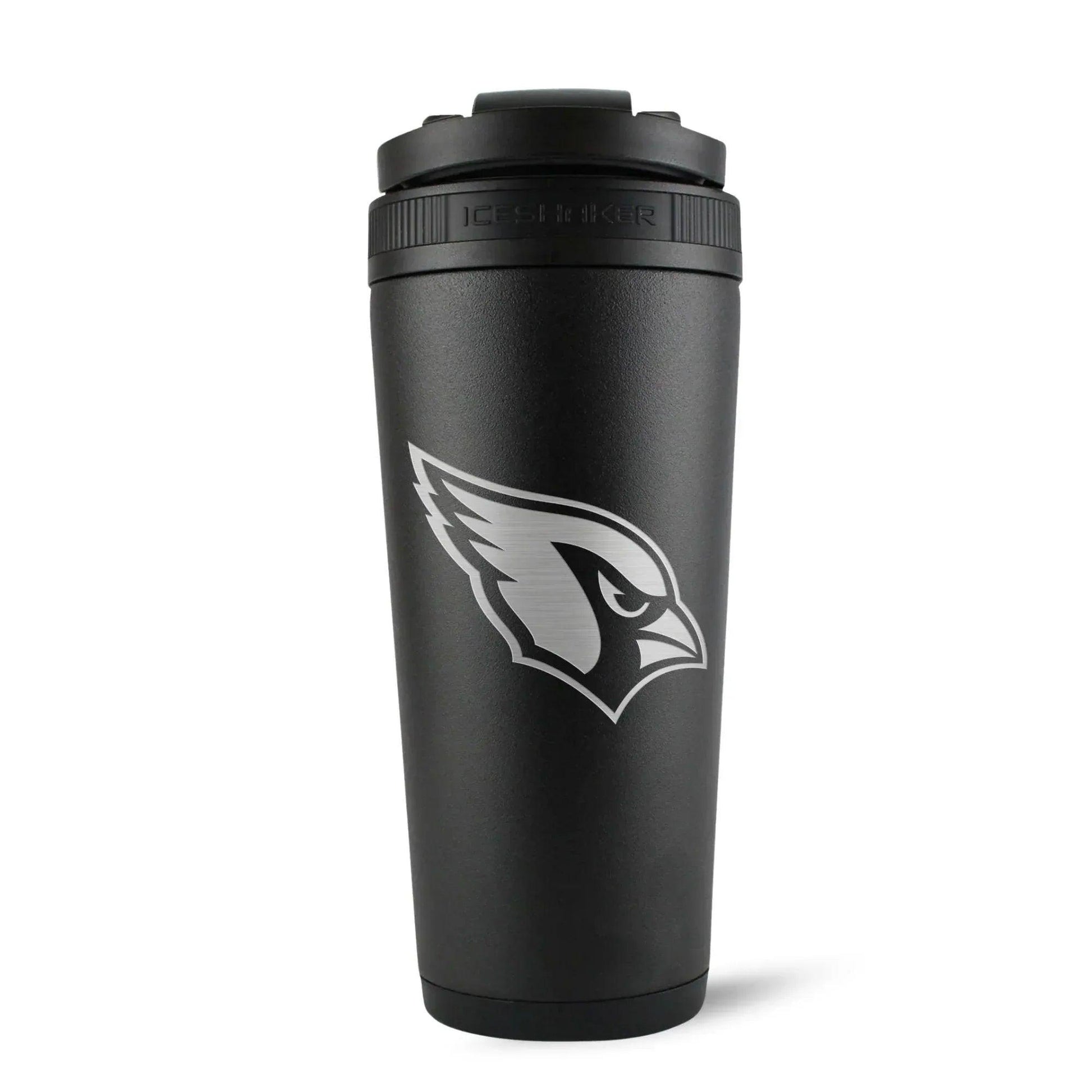 26BLACK-C_NFL_ArizonaCardinals_26ozIceShaker_Black_Back_Shadow - GOLF LEAGUE