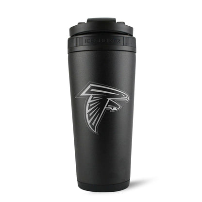 26BLACK-C_NFL_AtlantaFalcons_26ozIceShaker_Black_Back_Shadow - GOLF LEAGUE