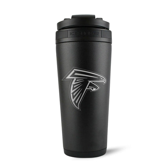 26BLACK-C_NFL_AtlantaFalcons_26ozIceShaker_Black_Back_Shadow - GOLF LEAGUE
