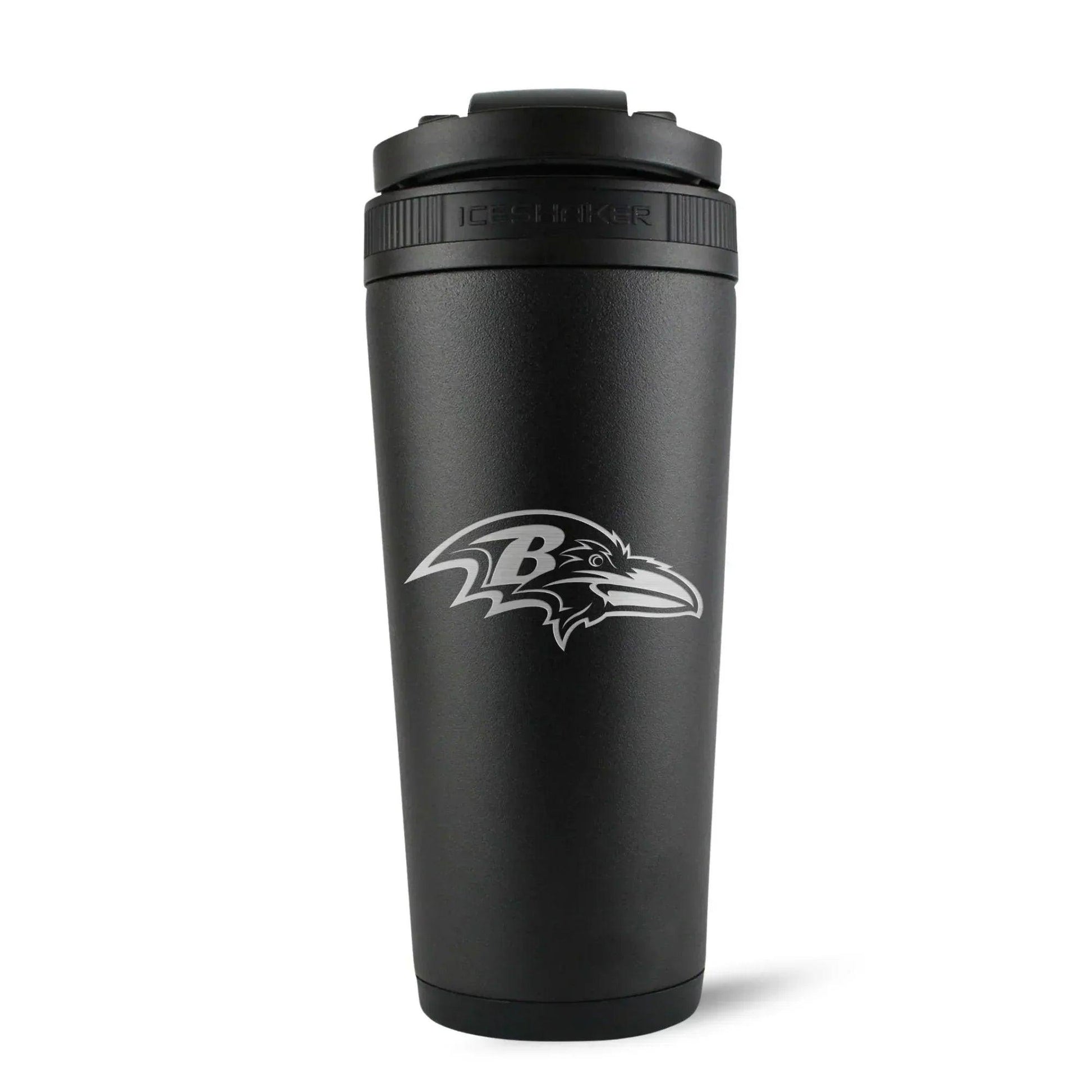 26BLACK-C_NFL_BaltimoreRavens_26ozIceShaker_Black_Back_Shadow - GOLF LEAGUE
