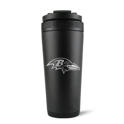 26BLACK-C_NFL_BaltimoreRavens_26ozIceShaker_Black_Back_Shadow - GOLF LEAGUE