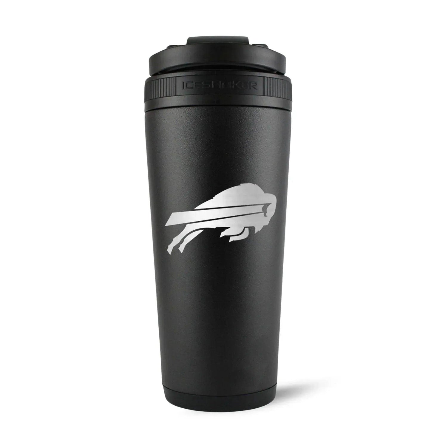 26BLACK-C_NFL_BuffaloBills_26ozIceShaker_Black_Back_Shadow - GOLF LEAGUE
