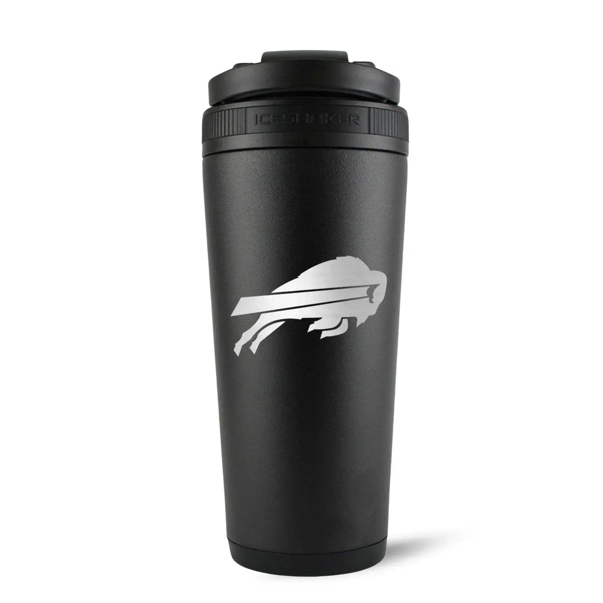 26BLACK-C_NFL_BuffaloBills_26ozIceShaker_Black_Back_Shadow - GOLF LEAGUE
