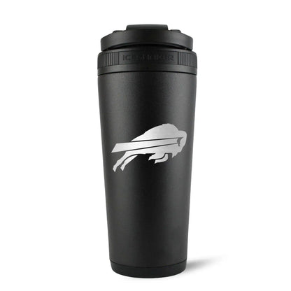 26BLACK-C_NFL_BuffaloBills_26ozIceShaker_Black_Back_Shadow - GOLF LEAGUE