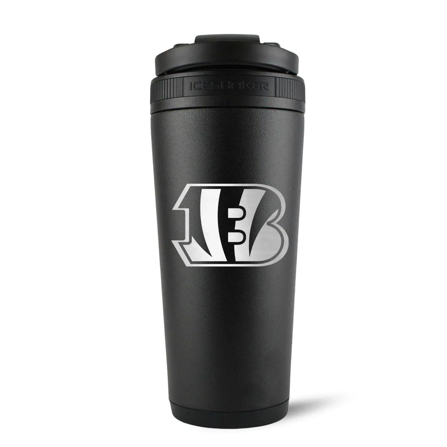 26BLACK-C_NFL_CincinnattiBengals_26ozIceShaker_Black_Back_Shadow - GOLF LEAGUE