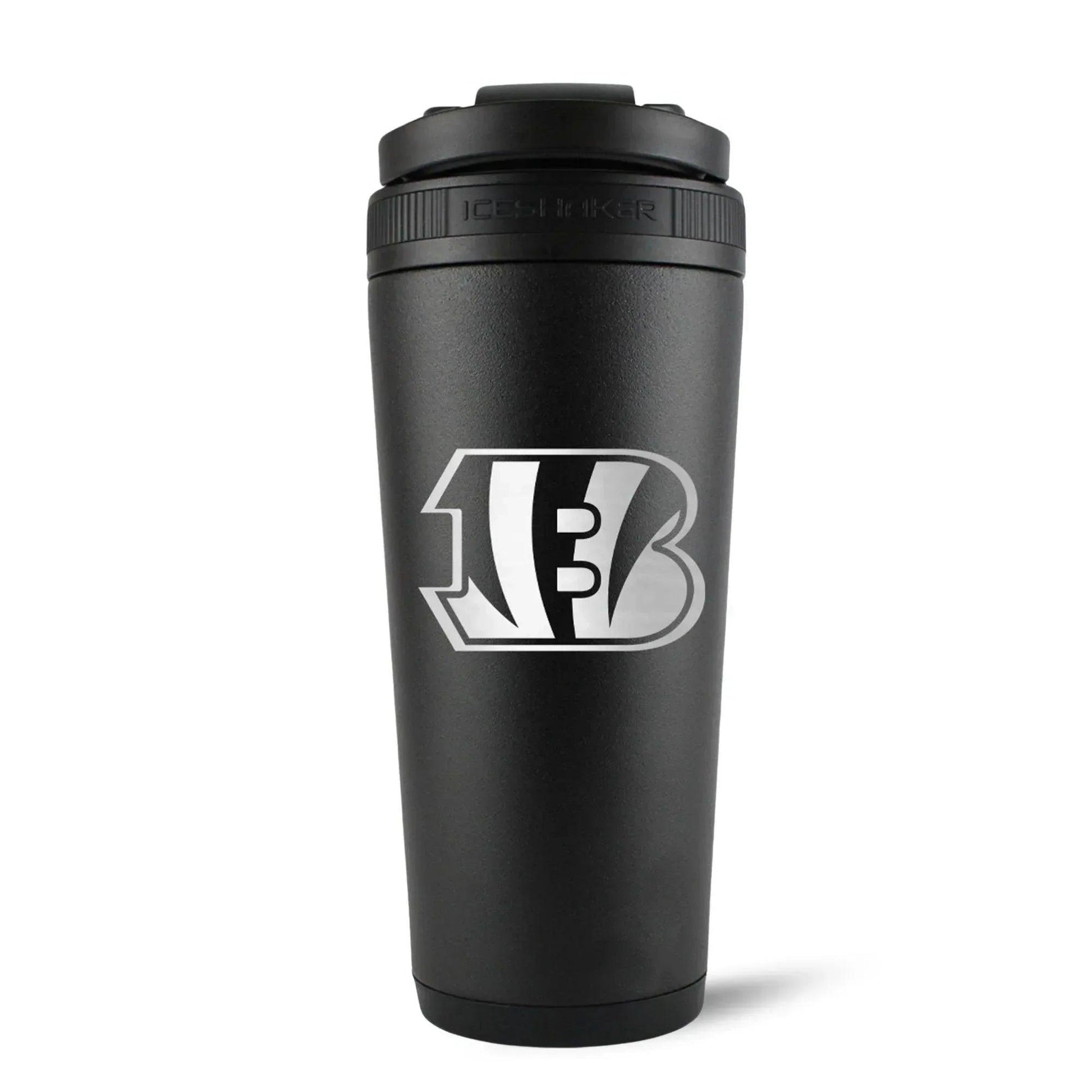 26BLACK-C_NFL_CincinnattiBengals_26ozIceShaker_Black_Back_Shadow - GOLF LEAGUE
