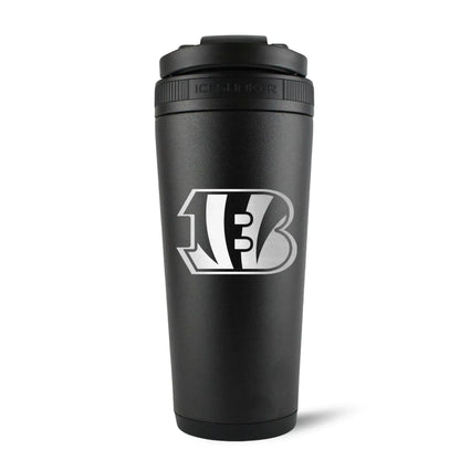 26BLACK-C_NFL_CincinnattiBengals_26ozIceShaker_Black_Back_Shadow - GOLF LEAGUE