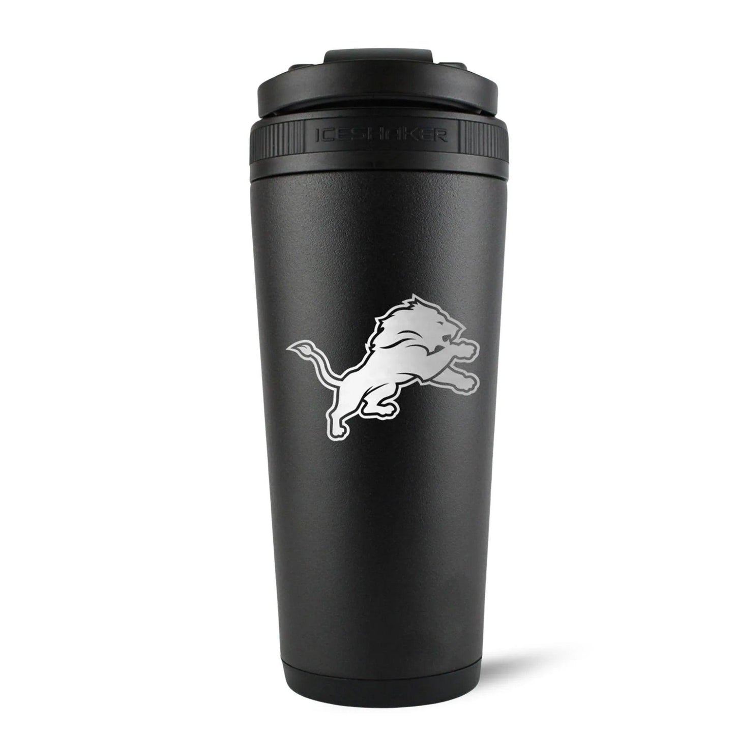 26BLACK-C_NFL_DetroitLions_26ozIceShaker_Black_Back_Shadow - GOLF LEAGUE