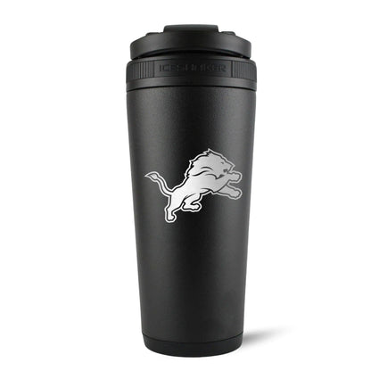26BLACK-C_NFL_DetroitLions_26ozIceShaker_Black_Back_Shadow - GOLF LEAGUE