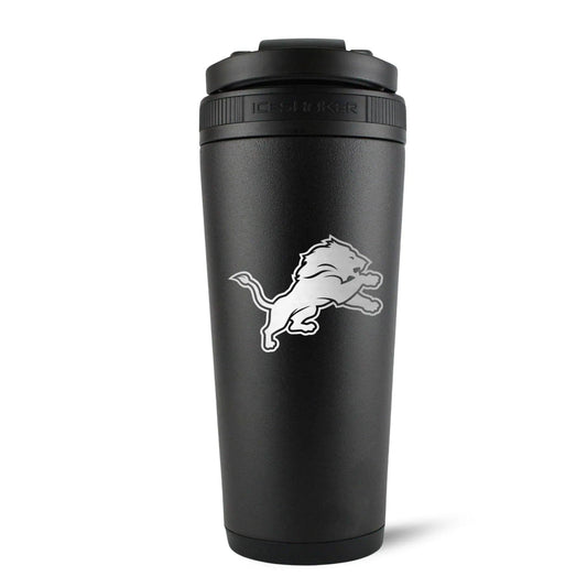 26BLACK-C_NFL_DetroitLions_26ozIceShaker_Black_Back_Shadow - GOLF LEAGUE