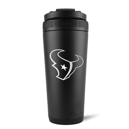 26BLACK-C_NFL_HoustonTexans_26ozIceShaker_Black_Back_Shadow - GOLF LEAGUE