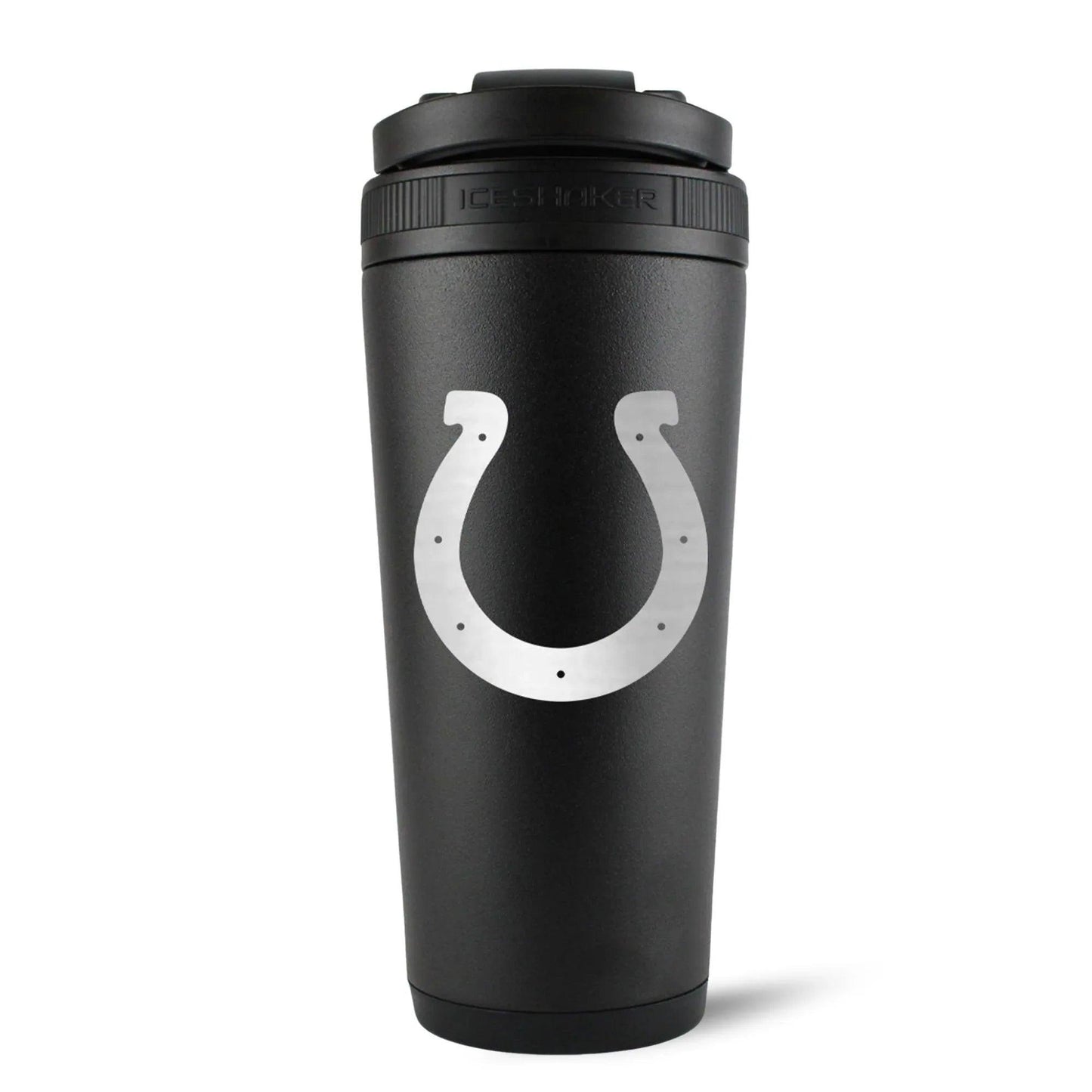 26BLACK-C_NFL_IndianapolisColts_26ozIceShaker_Black_Back_Shadow - GOLF LEAGUE