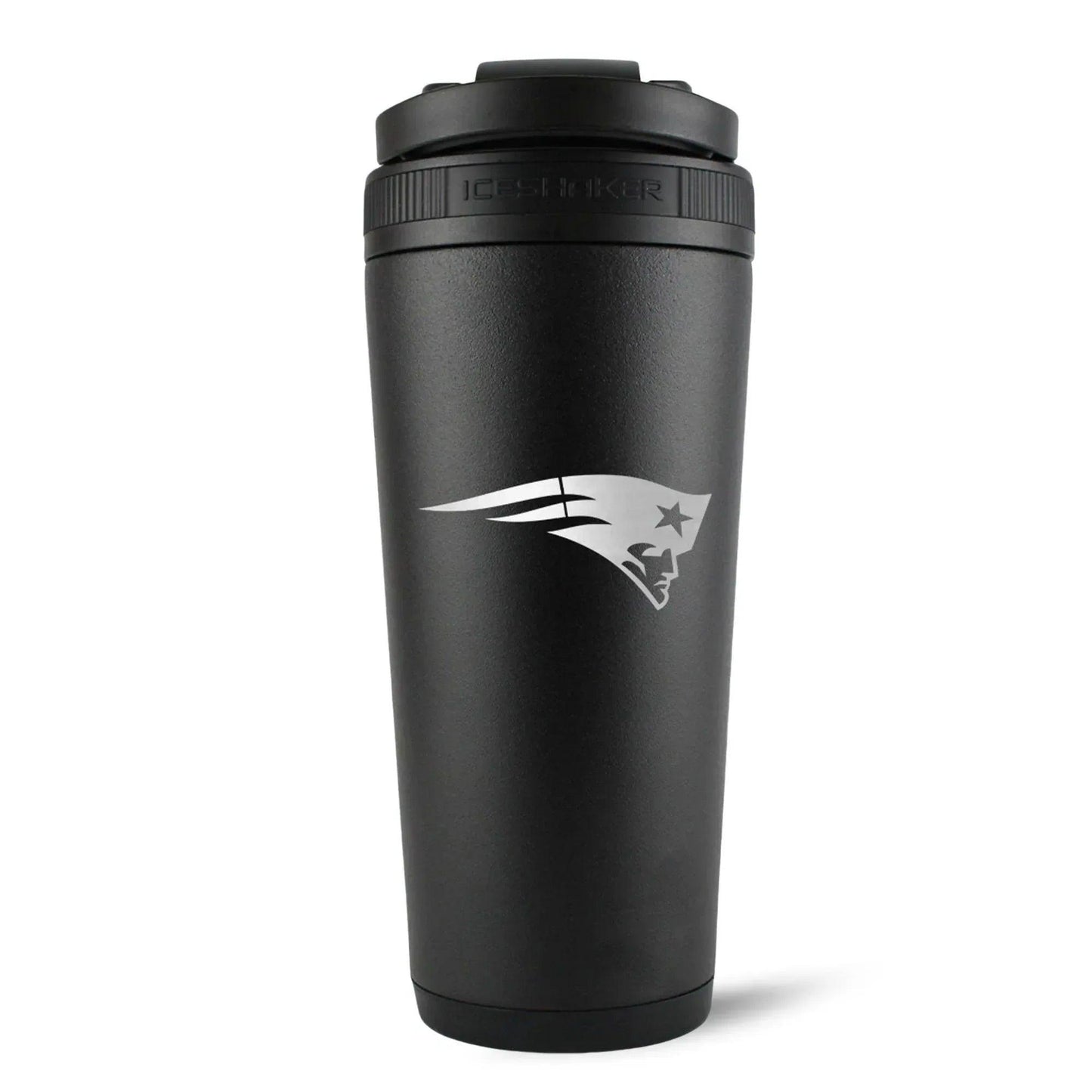 26BLACK-C_NFL_NewEnglandPatriots_26ozIceShaker_Black_Back_Shadow - GOLF LEAGUE