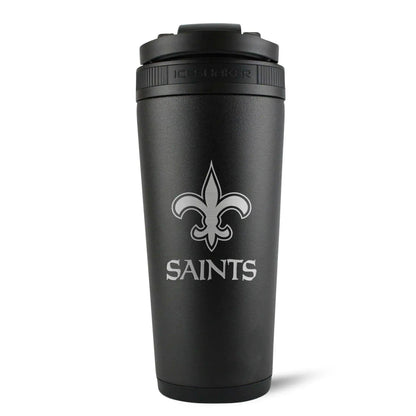 26BLACK-C_NFL_NewOrleansSaints_26ozIceShaker_Black_Back_shadow - GOLF LEAGUE
