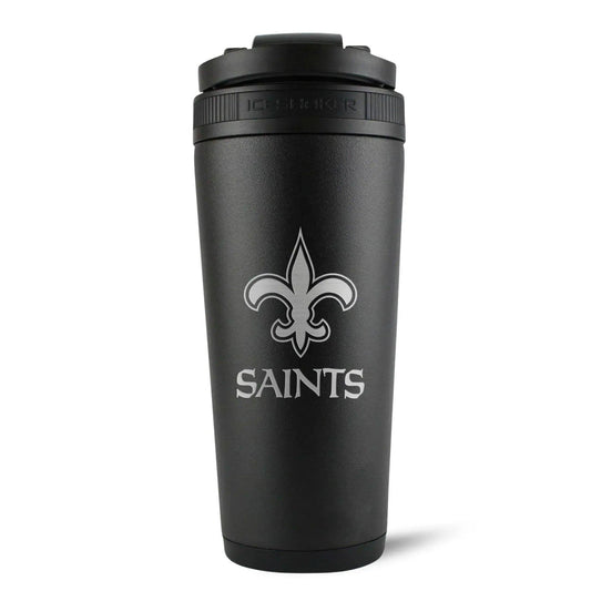 26BLACK-C_NFL_NewOrleansSaints_26ozIceShaker_Black_Back_shadow - GOLF LEAGUE
