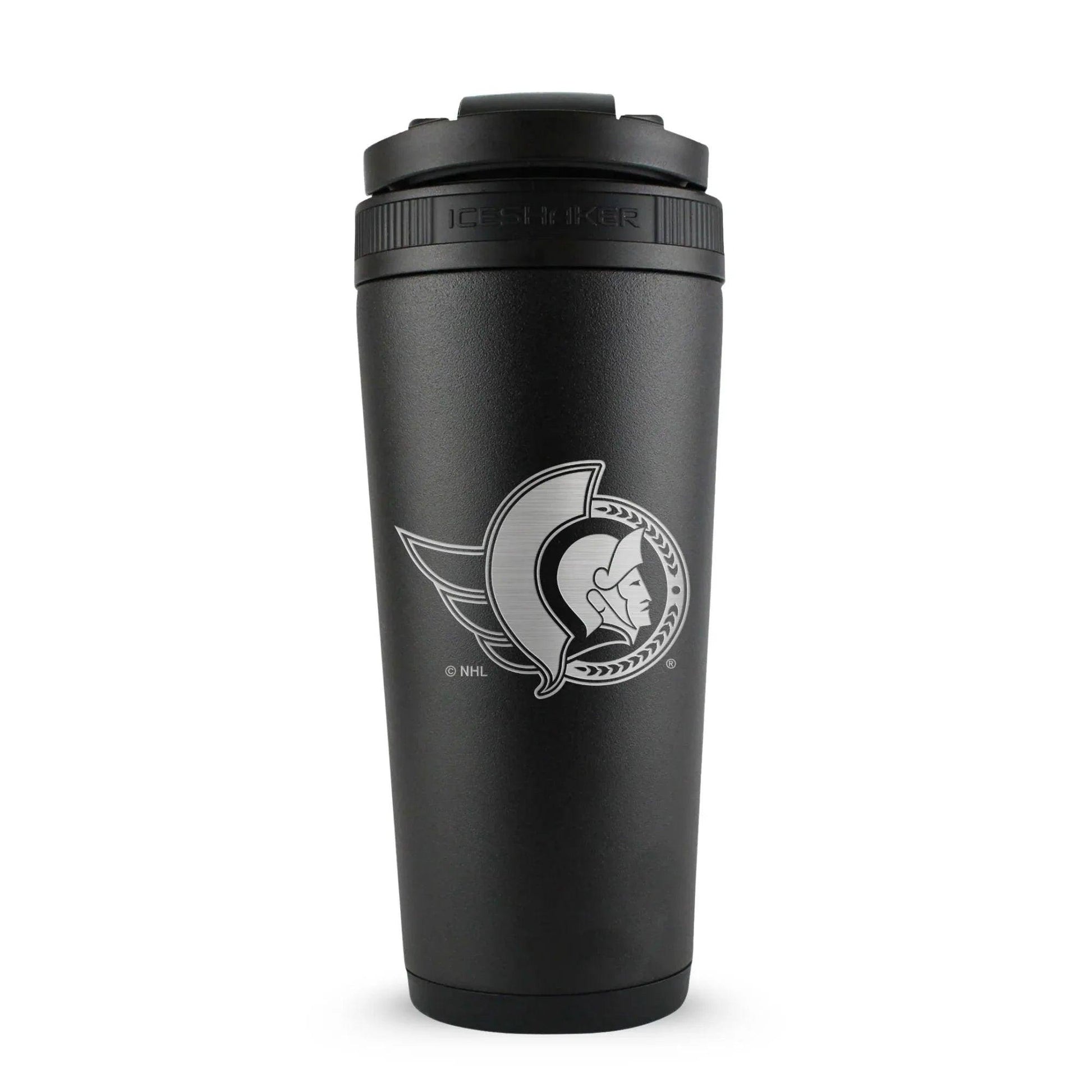 26BLACK-NHLSENATORS-C_26OZICESHAKER_BLACK_BACK - GOLF LEAGUE