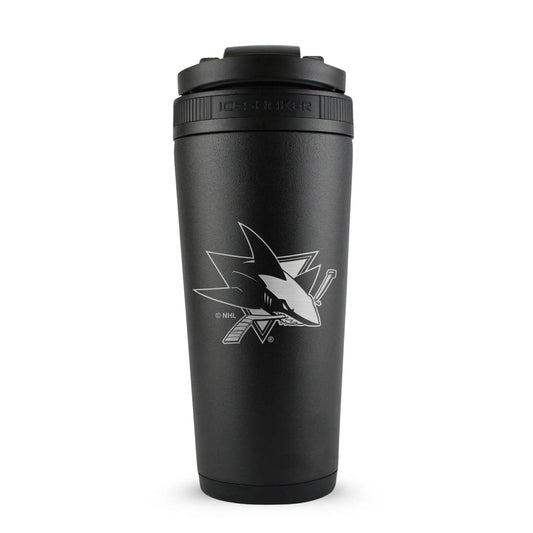 26BLACK-NHLSHARKS-C_26OZICESHAKER_BLACK_BACK - GOLF LEAGUE