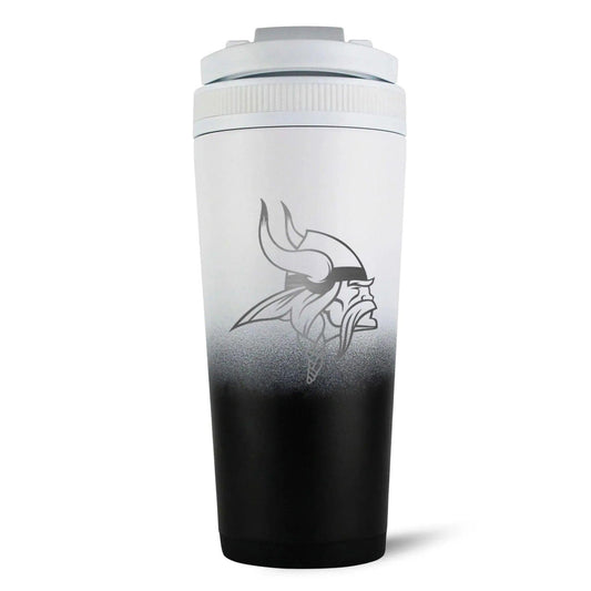 26BLACKWHITE-C_NFL_MinnesotaVikings_26ozIceShaker_BlackWhiteOmbre_Back_shadow - GOLF LEAGUE