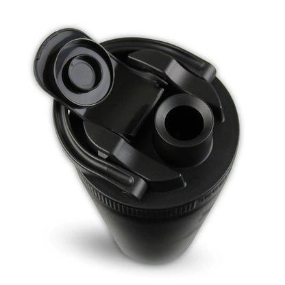 26BLACK_26ozShaker_Black_LidCloseUp_Open_Shadow - GOLF LEAGUE