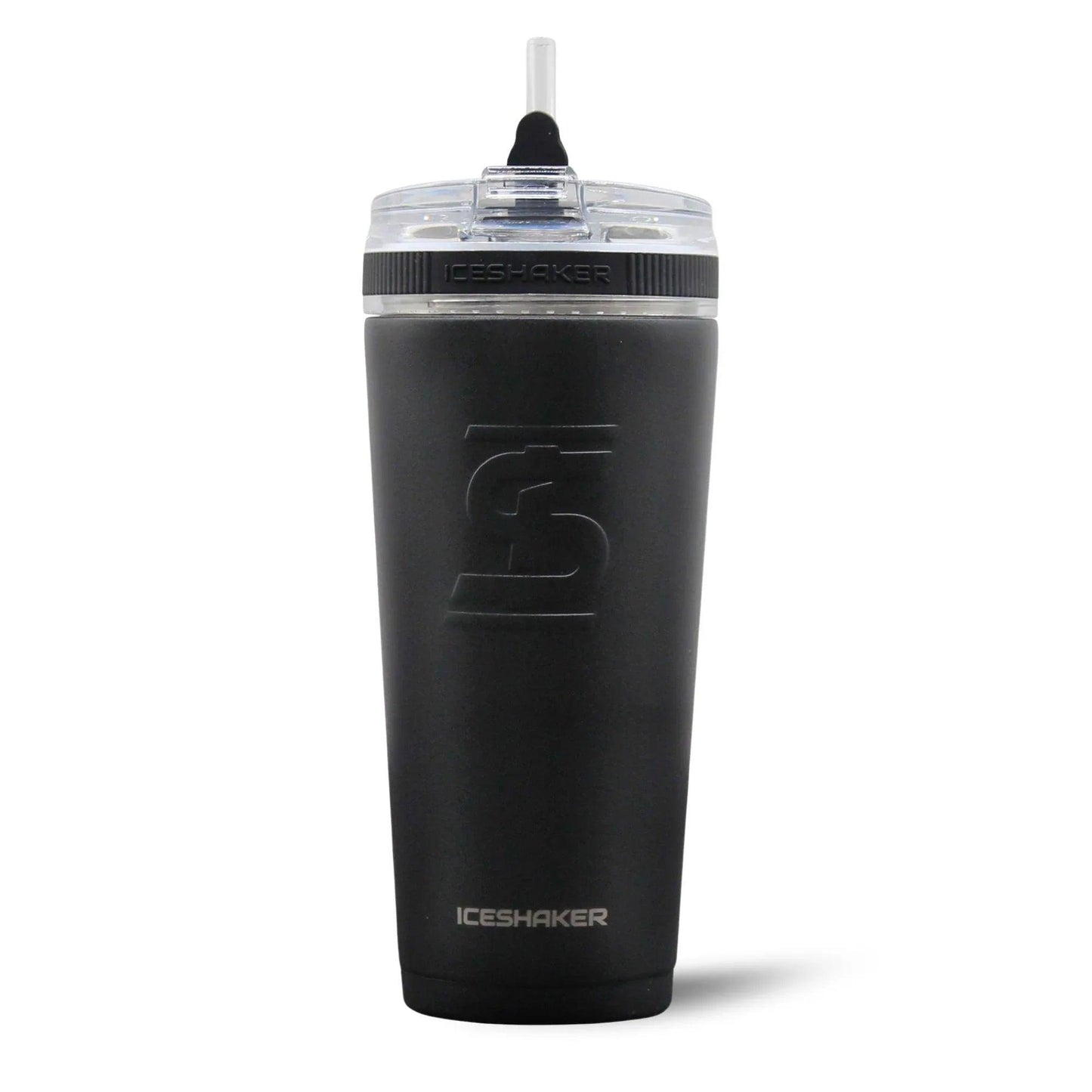 26FLEXBLACK_26ozFlexBottle_Black_Front_shadow - GOLF LEAGUE