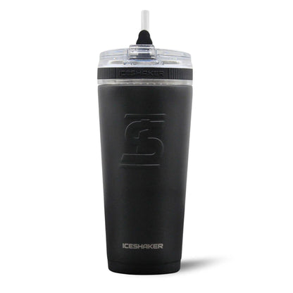 26FLEXBLACK_26ozFlexBottle_Black_Front_shadow - GOLF LEAGUE
