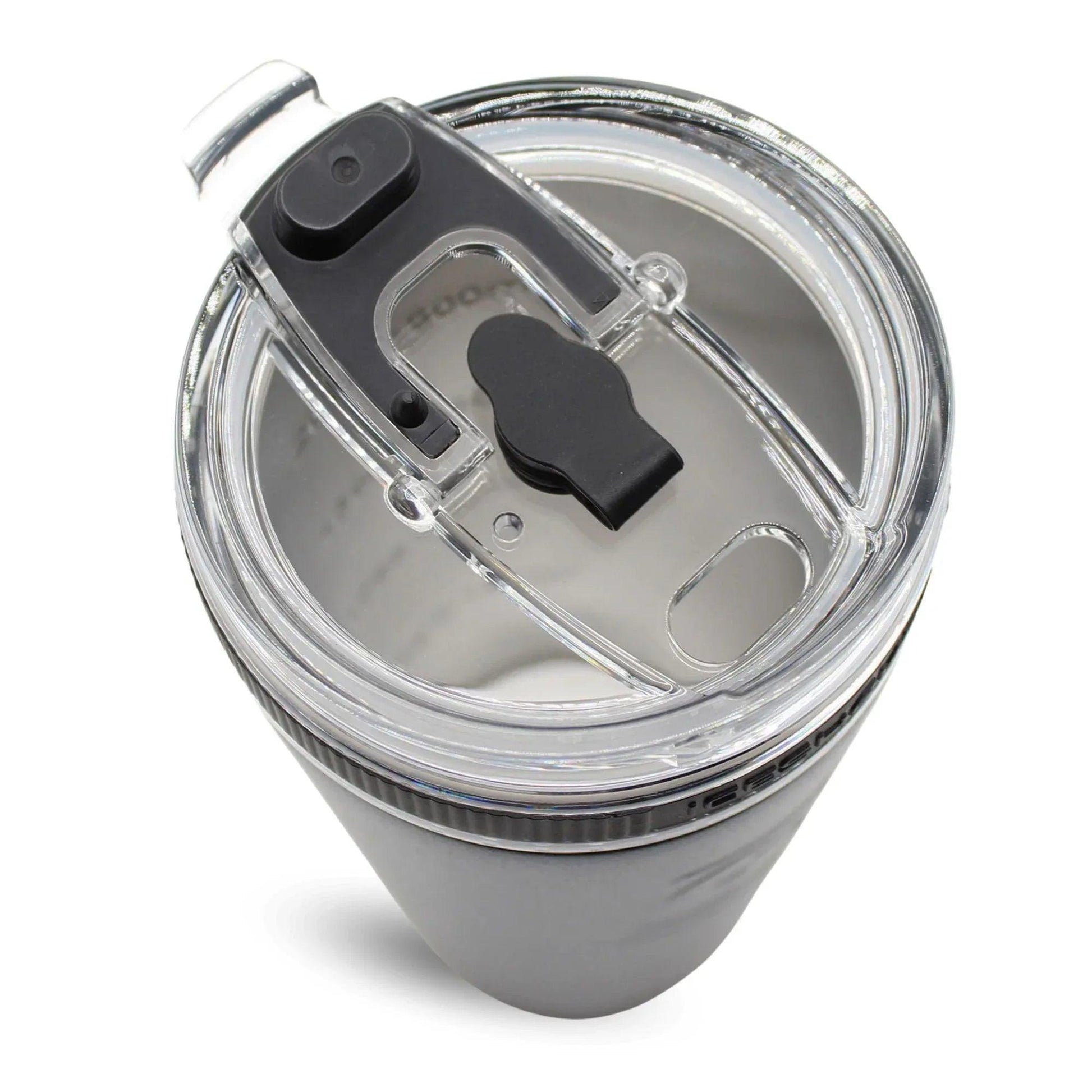 26FLEXBLACK_26ozFlexBottle_Black_LidCloseUp_NoStraw_shadow - GOLF LEAGUE