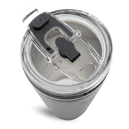 26FLEXBLACK_26ozFlexBottle_Black_LidCloseUp_NoStraw_shadow - GOLF LEAGUE