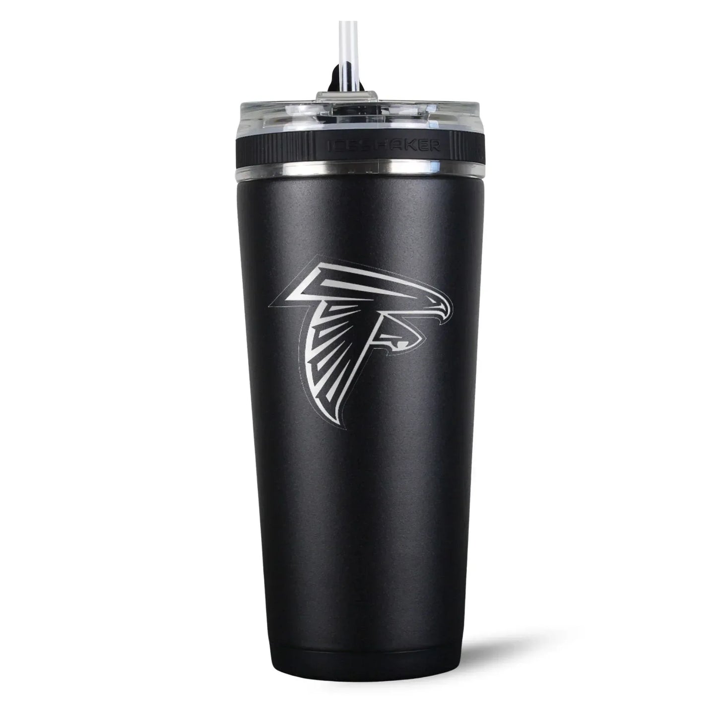 26FlexBlack-C_NFL_26ozFlexBottle_AtlantaFalcons_Black_Back_Shadow - GOLF LEAGUE