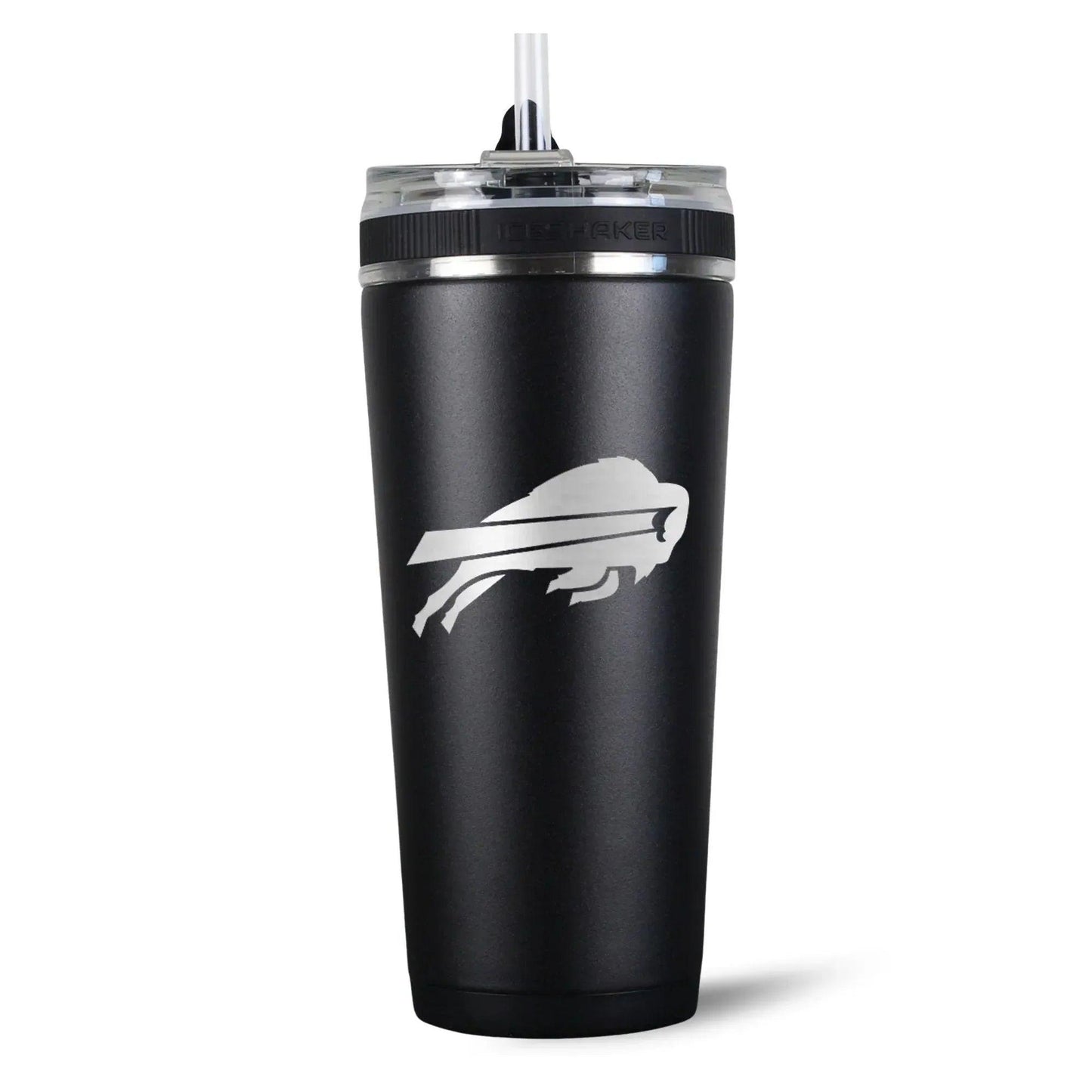 26FlexBlack-C_NFL_26ozFlexBottle_BuffaloBills_Black_Back_Shadow - GOLF LEAGUE