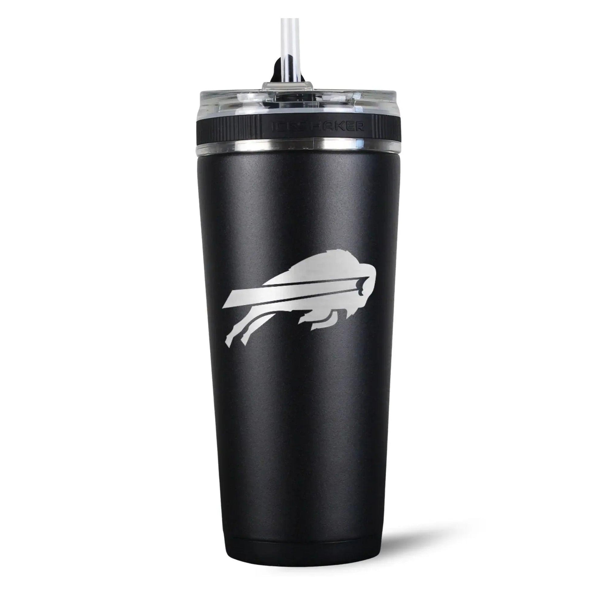 26FlexBlack-C_NFL_26ozFlexBottle_BuffaloBills_Black_Back_Shadow - GOLF LEAGUE