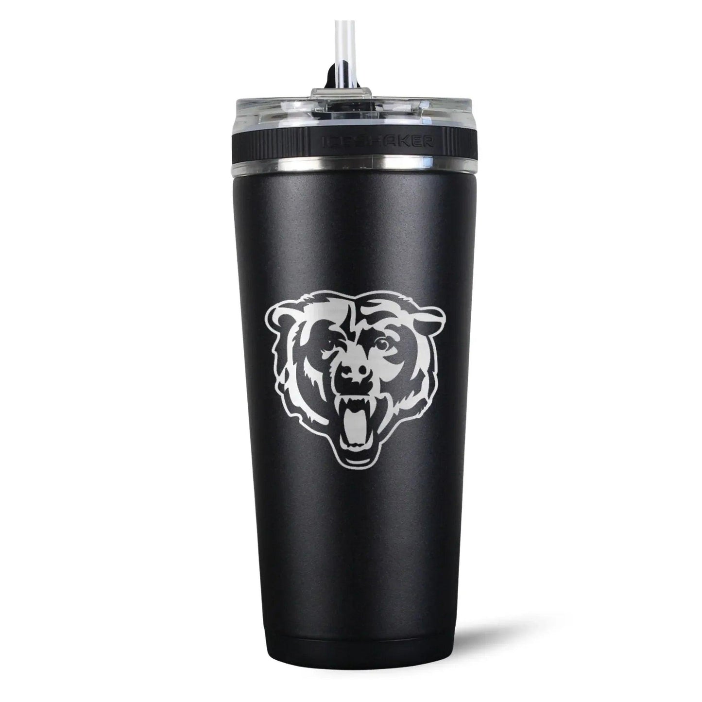 26FlexBlack-C_NFL_26ozFlexBottle_ChicagoBears_Black_Back_Shadow - GOLF LEAGUE