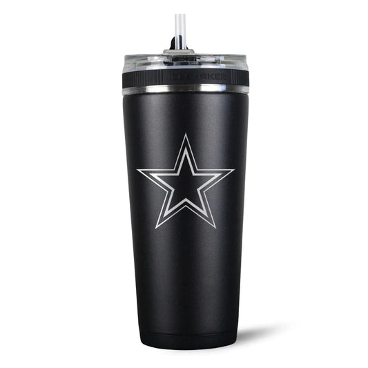 26FlexBlack-C_NFL_26ozFlexBottle_DallasCowboys_Black_Back_Shadow - GOLF LEAGUE