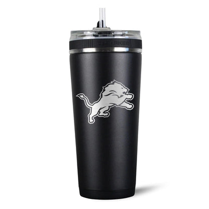 26FlexBlack-C_NFL_26ozFlexBottle_DetroitLions_Black_Back_Shadow - GOLF LEAGUE