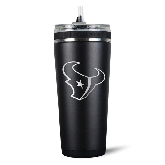 26FlexBlack-C_NFL_26ozFlexBottle_HoustonTexans_Black_Back_Shadow - GOLF LEAGUE