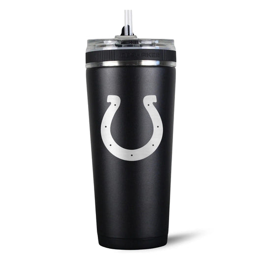 26FlexBlack-C_NFL_26ozFlexBottle_IndianapolisColts_Black_Back_Shadow - GOLF LEAGUE