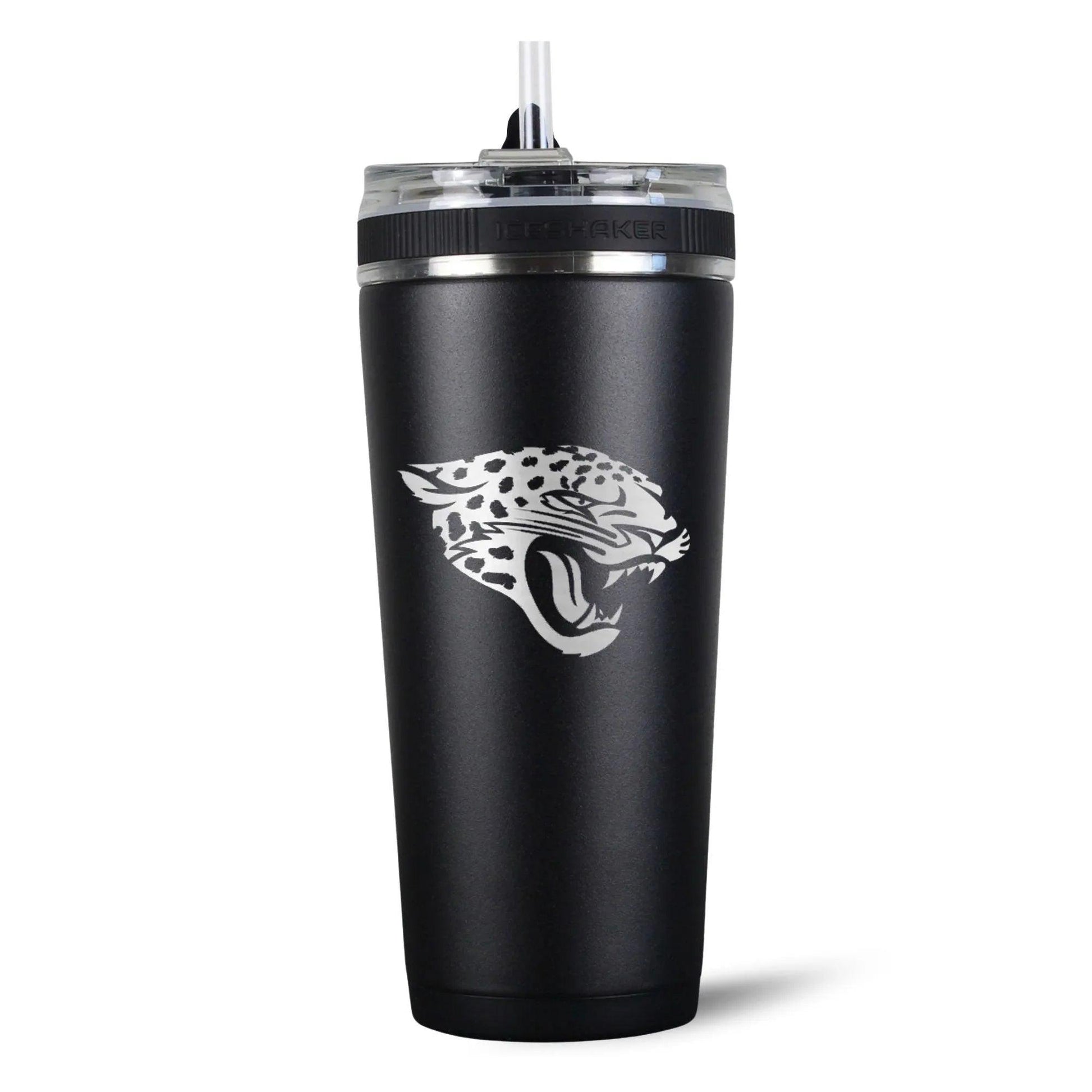 26FlexBlack-C_NFL_26ozFlexBottle_JacksonvilleJaguars_Black_Back_shadow - GOLF LEAGUE